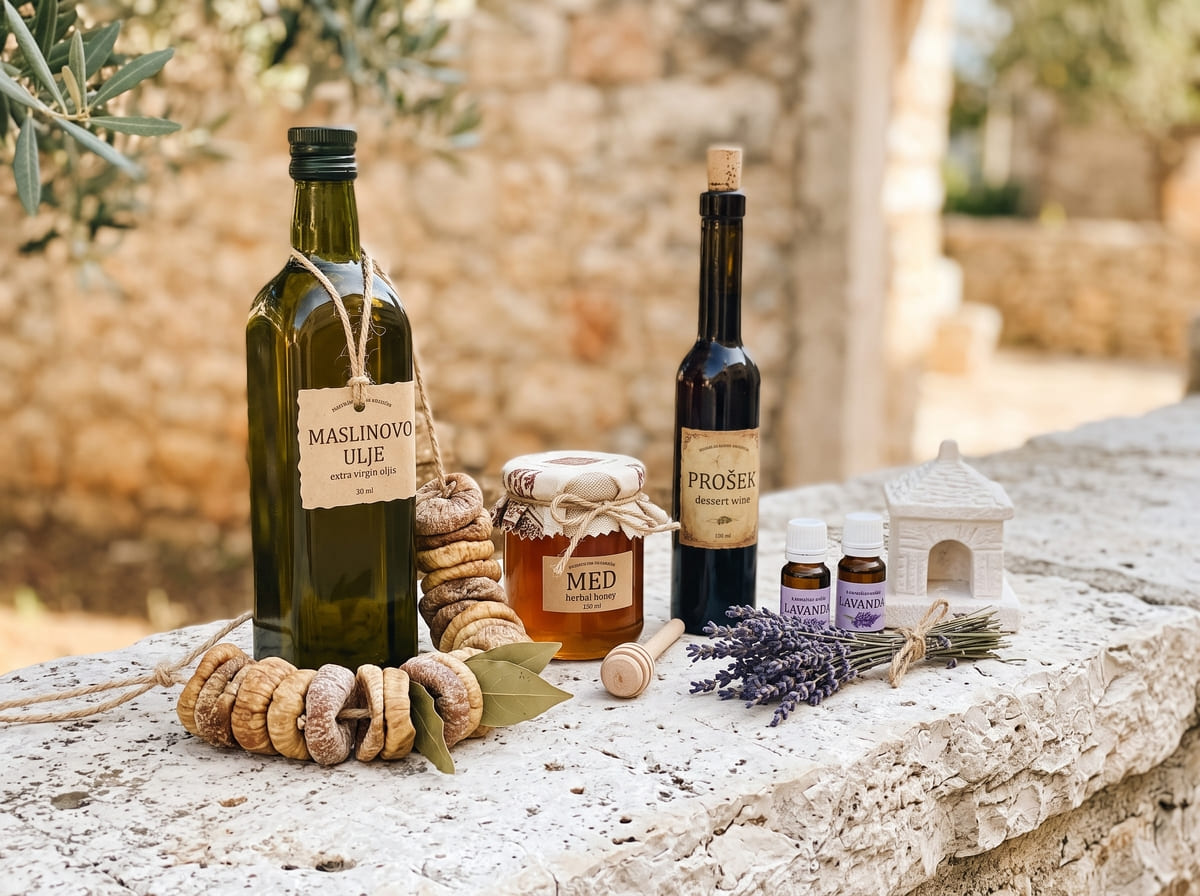authentic-croatian-products (1) (1) Authentic Dalmatian souvenirs: olive oil, dried figs, lavender and prošek